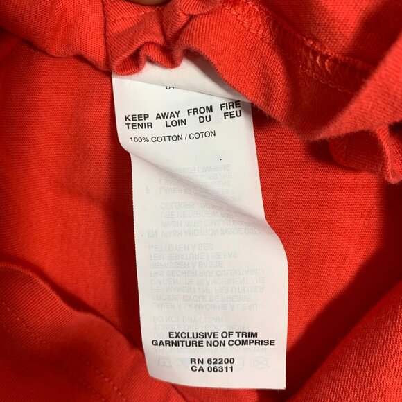 puma logo short sleeve red t-shirt woman size large - Picture 15 of 15